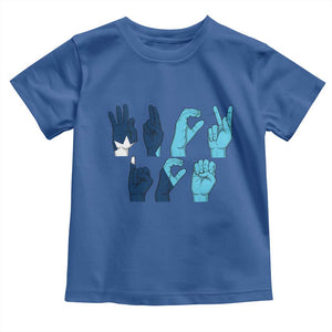 F Ice Out of Minneapolis Hand Signs Toddler T Shirt State Flag Justice Protest Resistance TS02 Royal Blue Print Your Wear