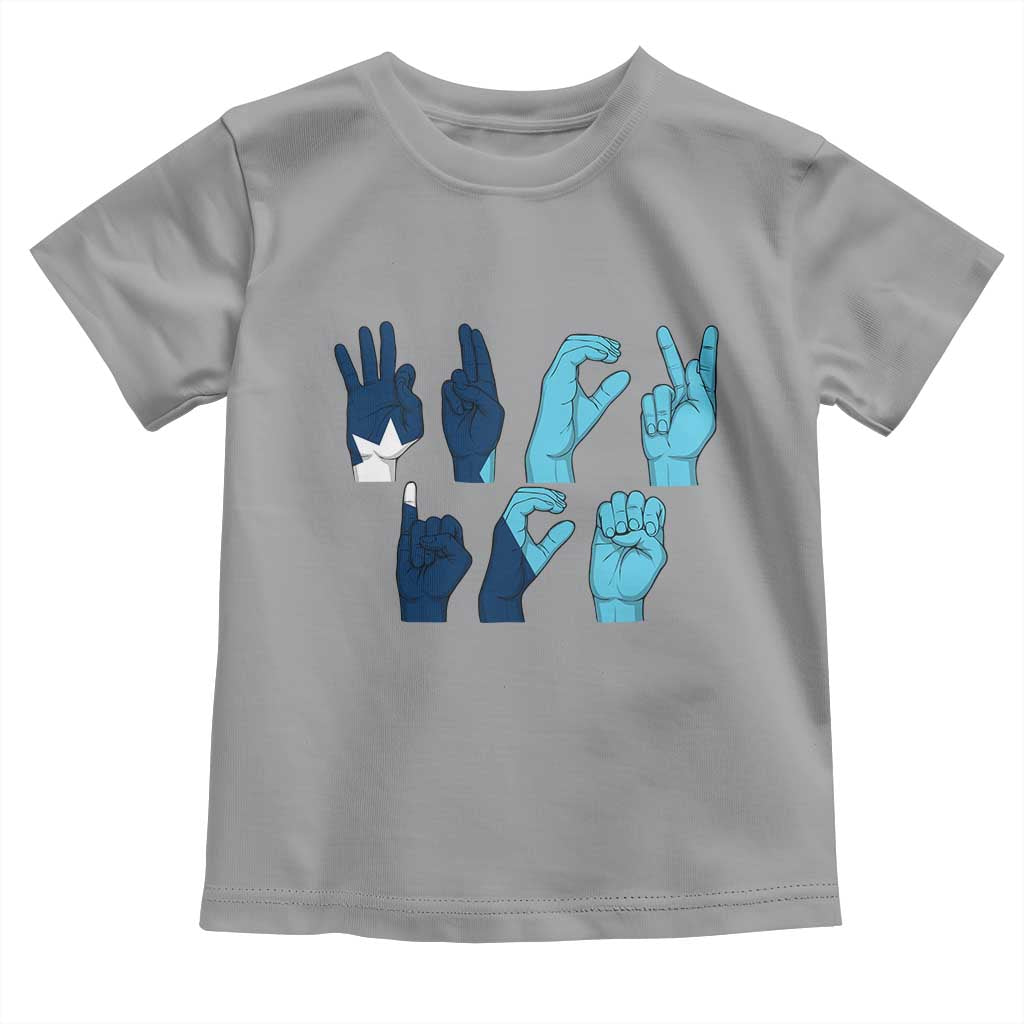 F Ice Out of Minneapolis Hand Signs Toddler T Shirt State Flag Justice Protest Resistance TS02 Sport Gray Print Your Wear