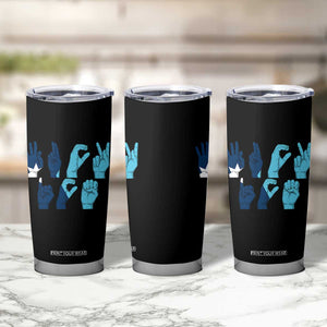 F Ice Out of Minneapolis Hand Signs Tumbler Cup State Flag Justice Protest Resistance TS02 Print Your Wear