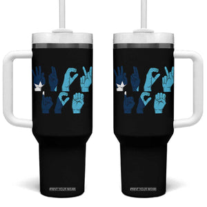 F Ice Out of Minneapolis Hand Signs Tumbler With Handle State Flag Justice Protest Resistance TS02 One Size: 40 oz Black Print Your Wear