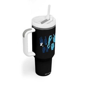 F Ice Out of Minneapolis Hand Signs Tumbler With Handle State Flag Justice Protest Resistance TS02 Print Your Wear