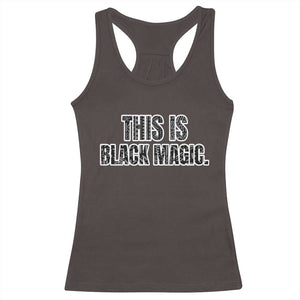 This is Black Magic Racerback Tank Top TS02 Dark Chocolate Print Your Wear