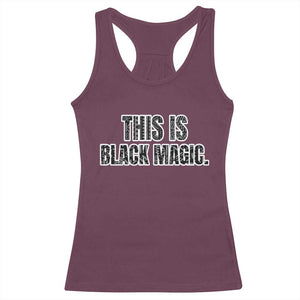 This is Black Magic Racerback Tank Top TS02 Maroon Print Your Wear