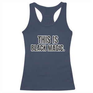 This is Black Magic Racerback Tank Top TS02 Navy Print Your Wear