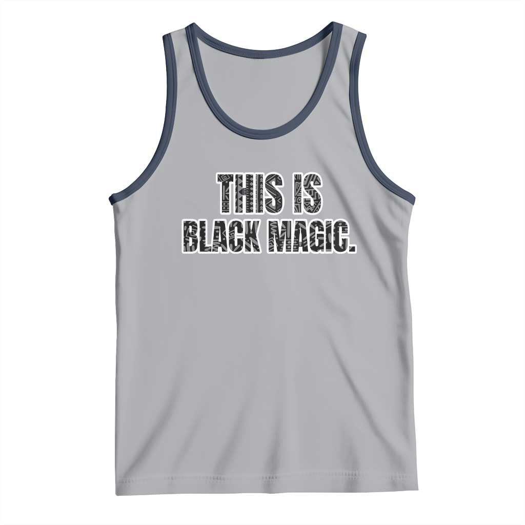 This is Black Magic Tank Top TS02 Athletic Heather Navy Print Your Wear