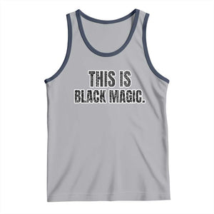 This is Black Magic Tank Top TS02 Athletic Heather Navy Print Your Wear