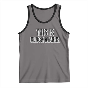 This is Black Magic Tank Top TS02 Deep Heather Black Print Your Wear