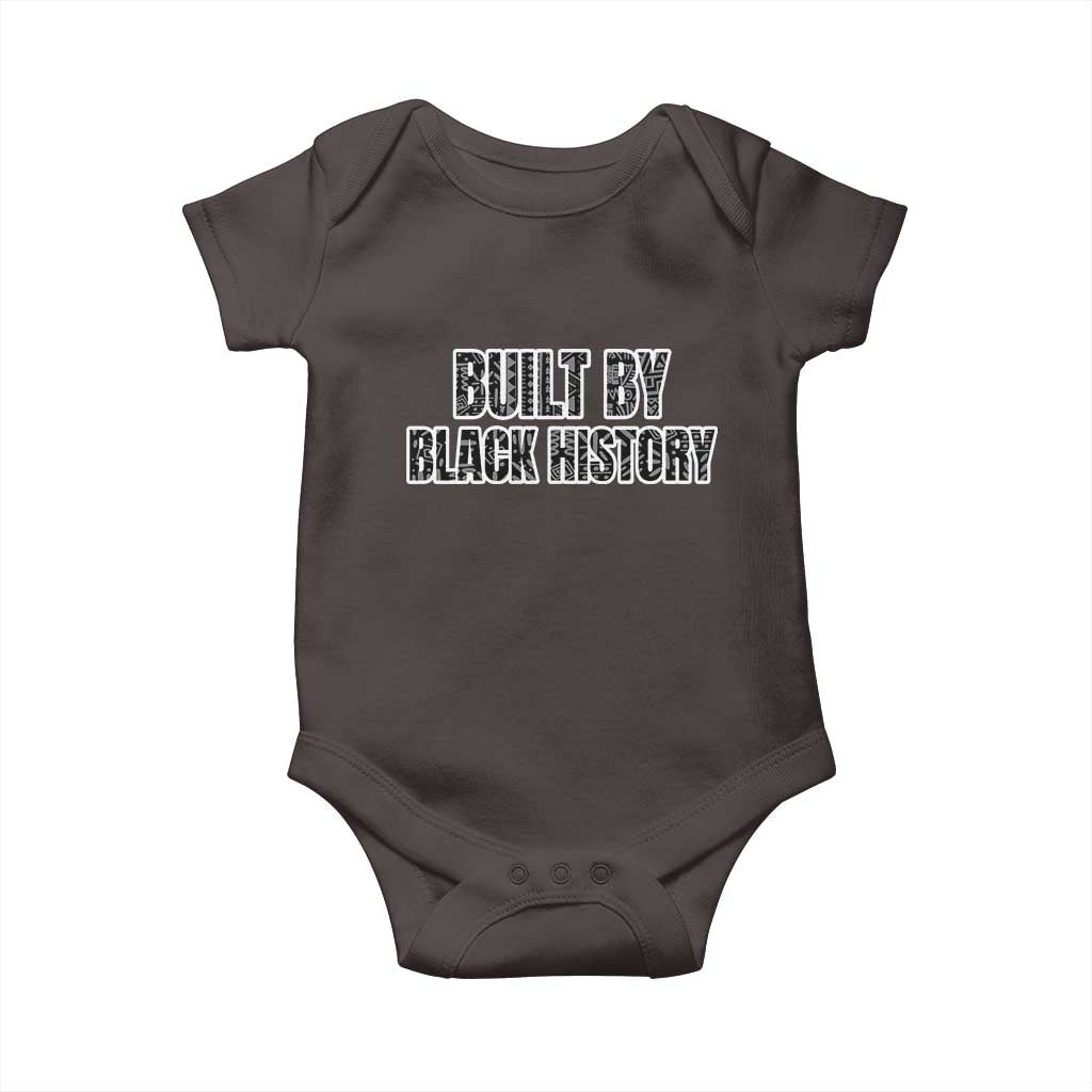 Built by Black History Baby Onesie TS02 Dark Chocolate Print Your Wear