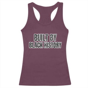 Built by Black History Racerback Tank Top TS02 Maroon Print Your Wear