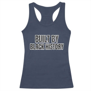 Built by Black History Racerback Tank Top TS02 Navy Print Your Wear