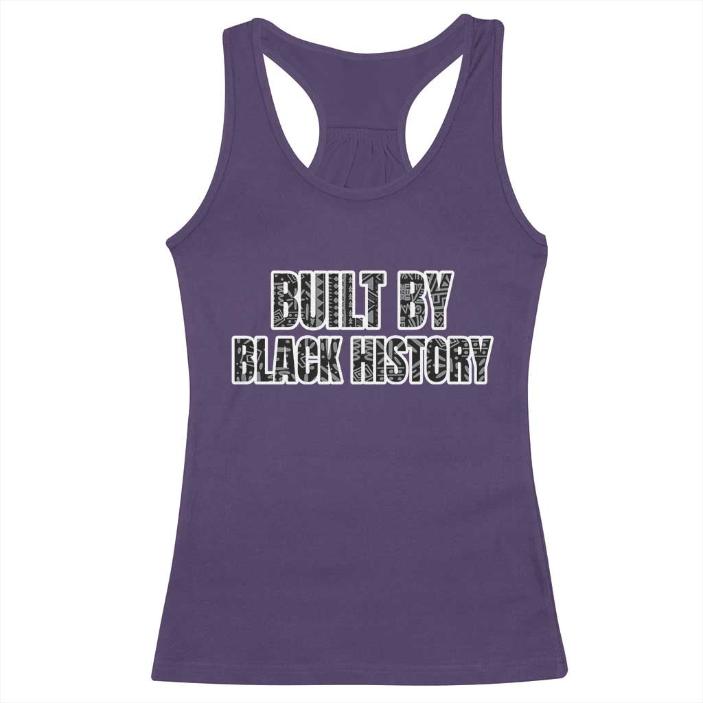 Built by Black History Racerback Tank Top TS02 Purple Print Your Wear