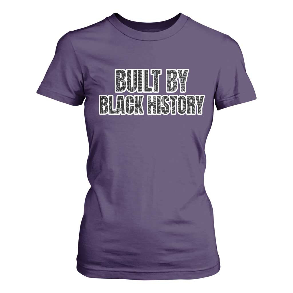 Built by Black History T Shirt For Women TS02 Purple Print Your Wear