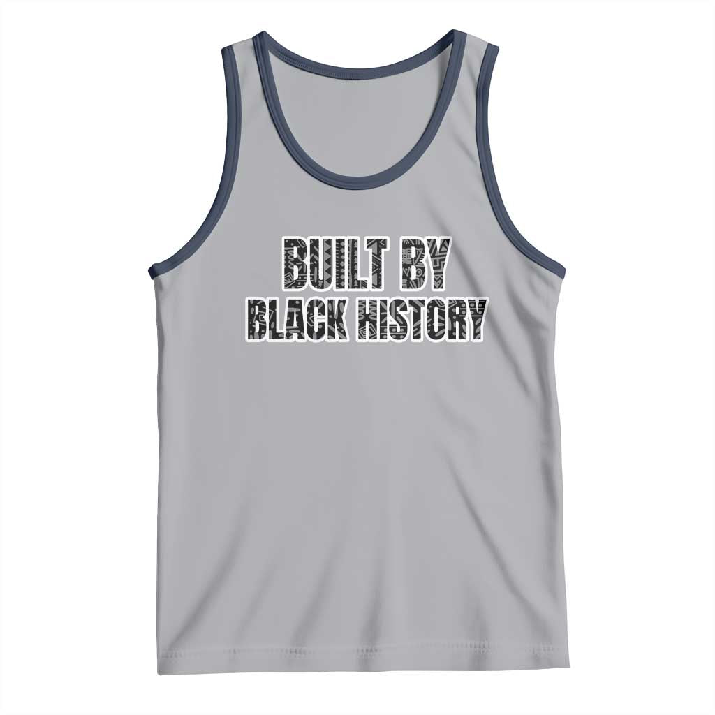 Built by Black History Tank Top TS02 Athletic Heather Navy Print Your Wear