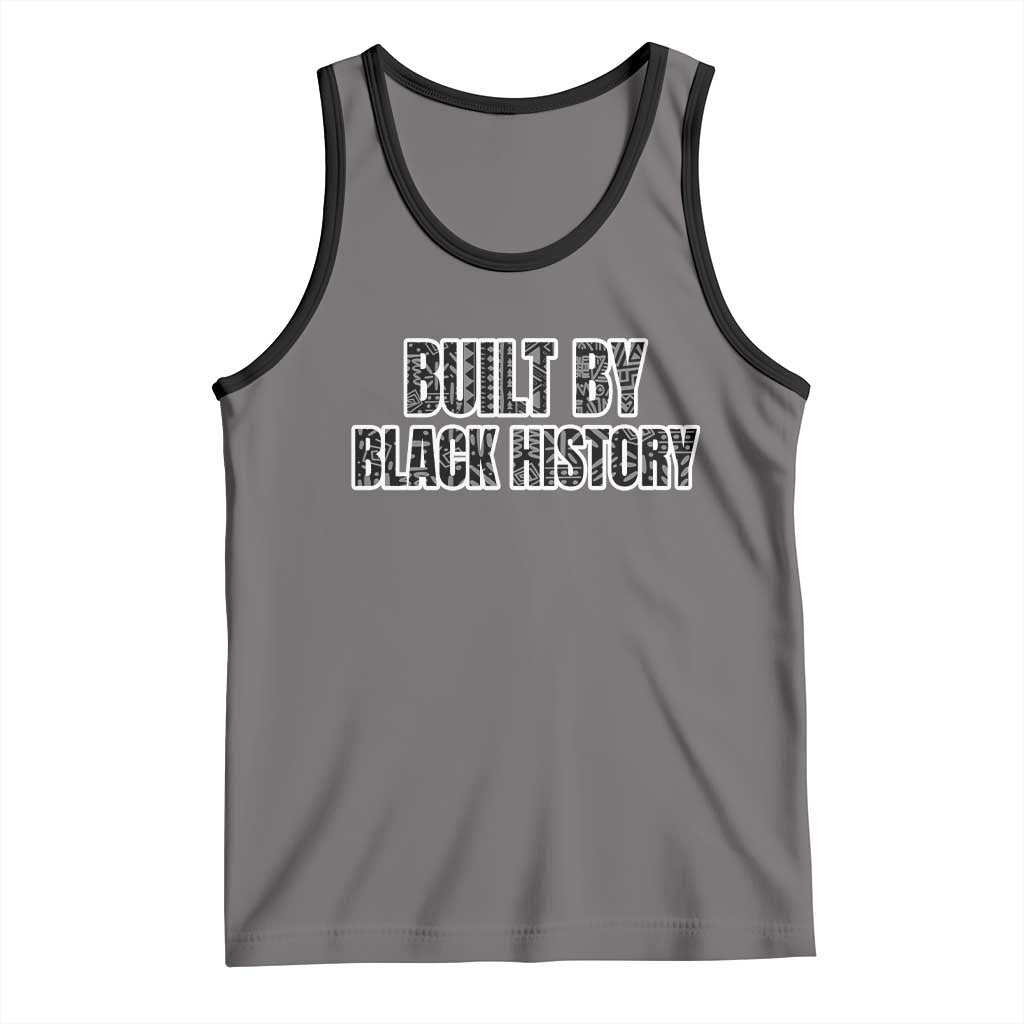 Built by Black History Tank Top TS02 Deep Heather Black Print Your Wear