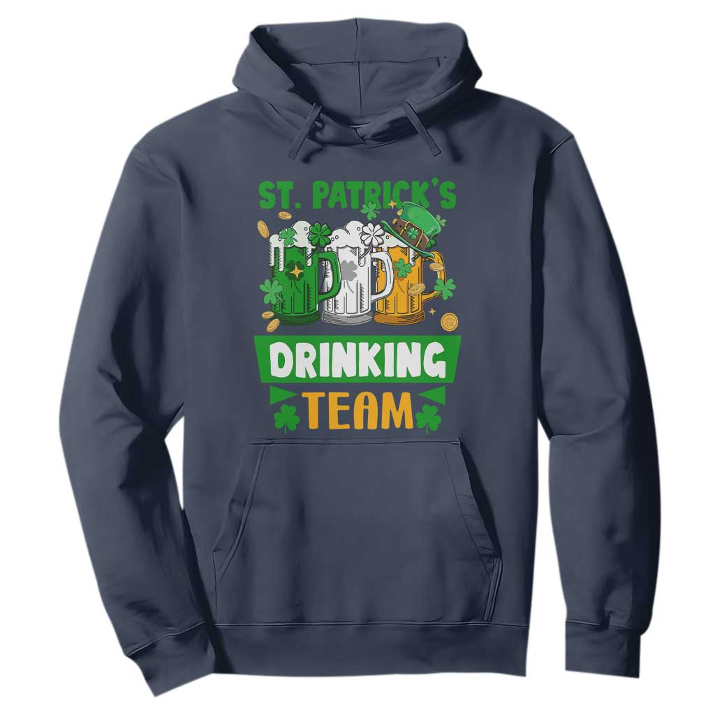 Funny St. Patricks Day Hoodie Irish Drinking Team Beer Lover Party TS02 Navy Printyourwear