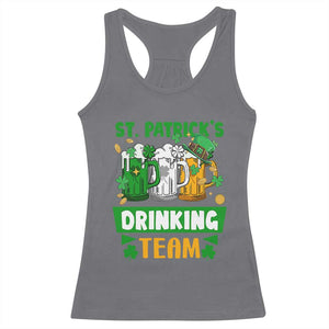 Funny St Patricks Day Racerback Tank Top Irish Drinking Team Beer Lover Party TS02 Charcoal Print Your Wear