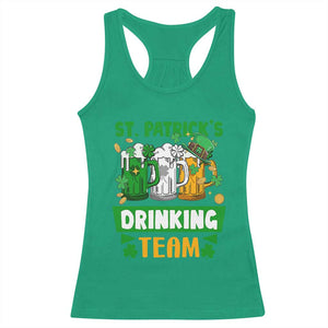 Funny St Patricks Day Racerback Tank Top Irish Drinking Team Beer Lover Party TS02 Irish Green Print Your Wear