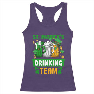 Funny St Patricks Day Racerback Tank Top Irish Drinking Team Beer Lover Party TS02 Purple Print Your Wear