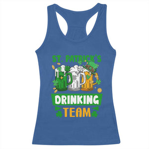 Funny St Patricks Day Racerback Tank Top Irish Drinking Team Beer Lover Party TS02 Royal Blue Print Your Wear