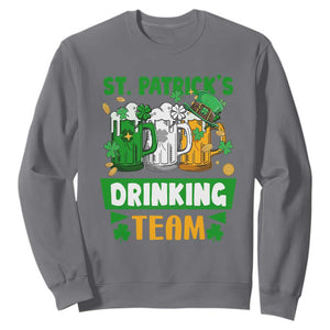 Funny St. Patricks Day Sweatshirt Irish Drinking Team Beer Lover Party TS02 Charcoal Printyourwear