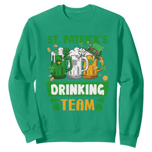 Funny St. Patricks Day Sweatshirt Irish Drinking Team Beer Lover Party TS02 Irish Green Printyourwear