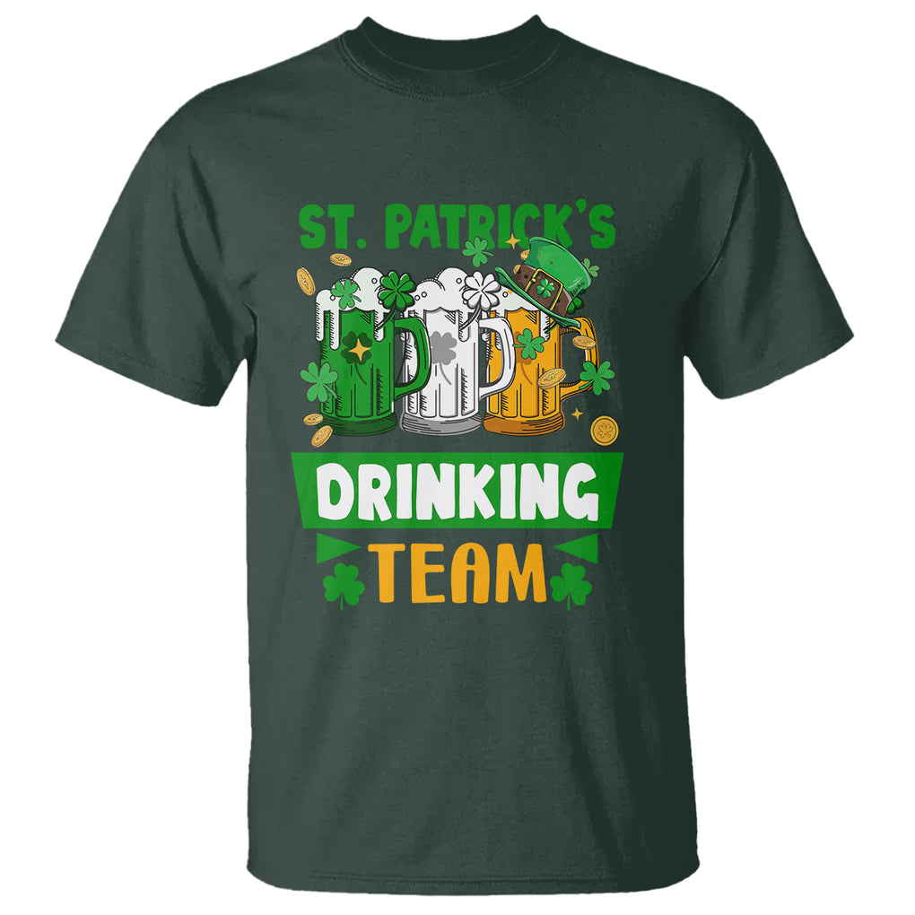 Funny St. Patricks Day T Shirt Irish Drinking Team Beer Lover Party TS02 Dark Forest Green Printyourwear