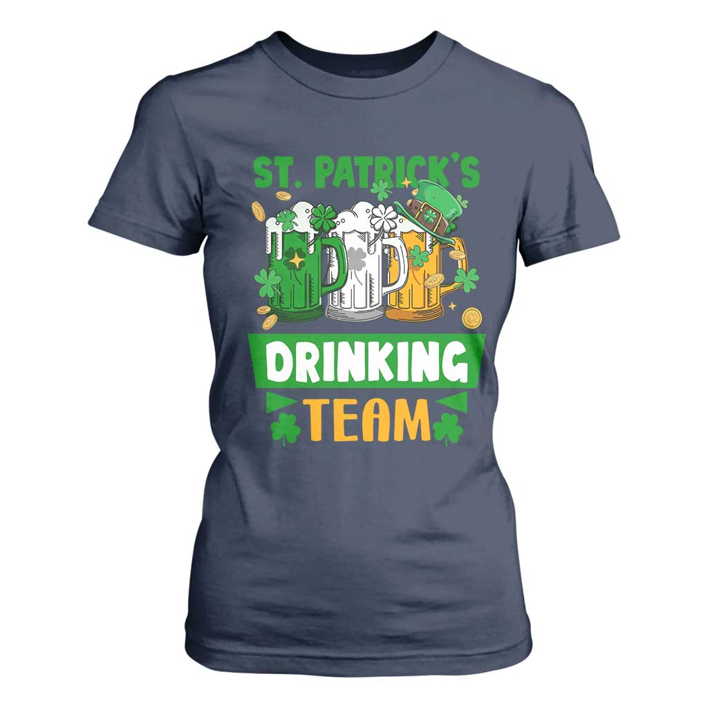 Funny St Patricks Day T Shirt For Women Irish Drinking Team Beer Lover Party TS02 Navy Print Your Wear