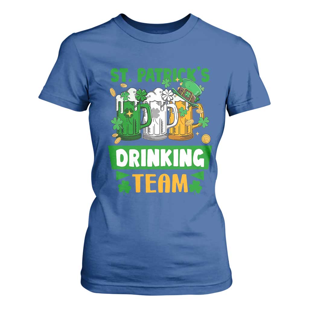 Funny St Patricks Day T Shirt For Women Irish Drinking Team Beer Lover Party TS02 Royal Blue Print Your Wear