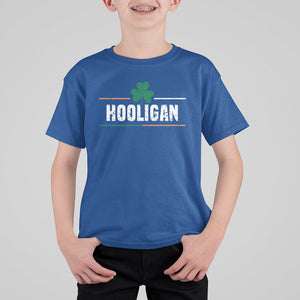 Funny St. Patricks Day Matching T Shirt For Kid Hooligan Irish Shamrock TS02 Royal Blue Printyourwear