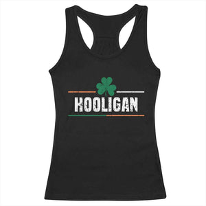 Funny St Patricks Day Matching Racerback Tank Top Hooligan Irish Shamrock TS02 Black Print Your Wear