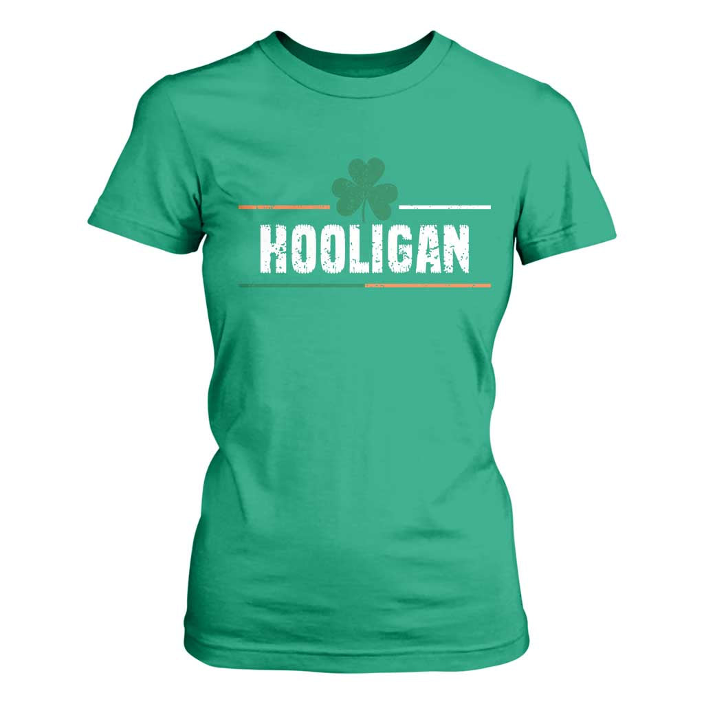 Funny St Patricks Day Matching T Shirt For Women Hooligan Irish Shamrock TS02 Irish Green Print Your Wear