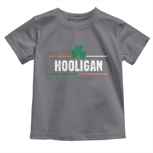 Funny St Patricks Day Matching Toddler T Shirt Hooligan Irish Shamrock TS02 Charcoal Print Your Wear