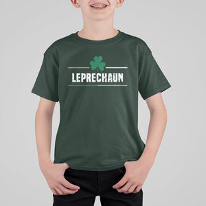 Funny St. Patricks Day Matching T Shirt For Kid Leprechaun Irish Shamrock TS02 Dark Forest Green Printyourwear