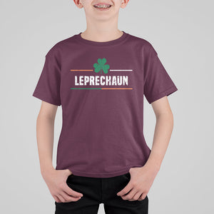 Funny St. Patricks Day Matching T Shirt For Kid Leprechaun Irish Shamrock TS02 Maroon Printyourwear