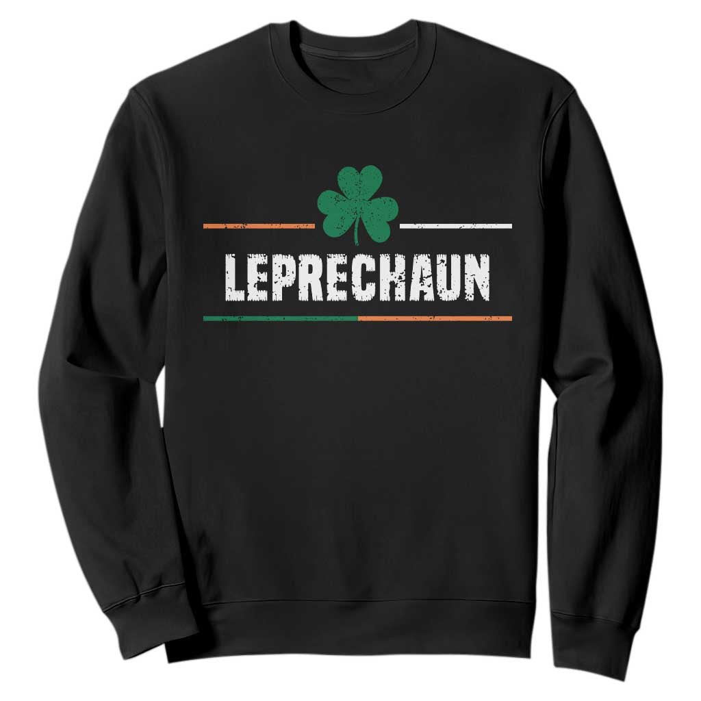 Funny St. Patricks Day Matching Sweatshirt Leprechaun Irish Shamrock TS02 Black Printyourwear