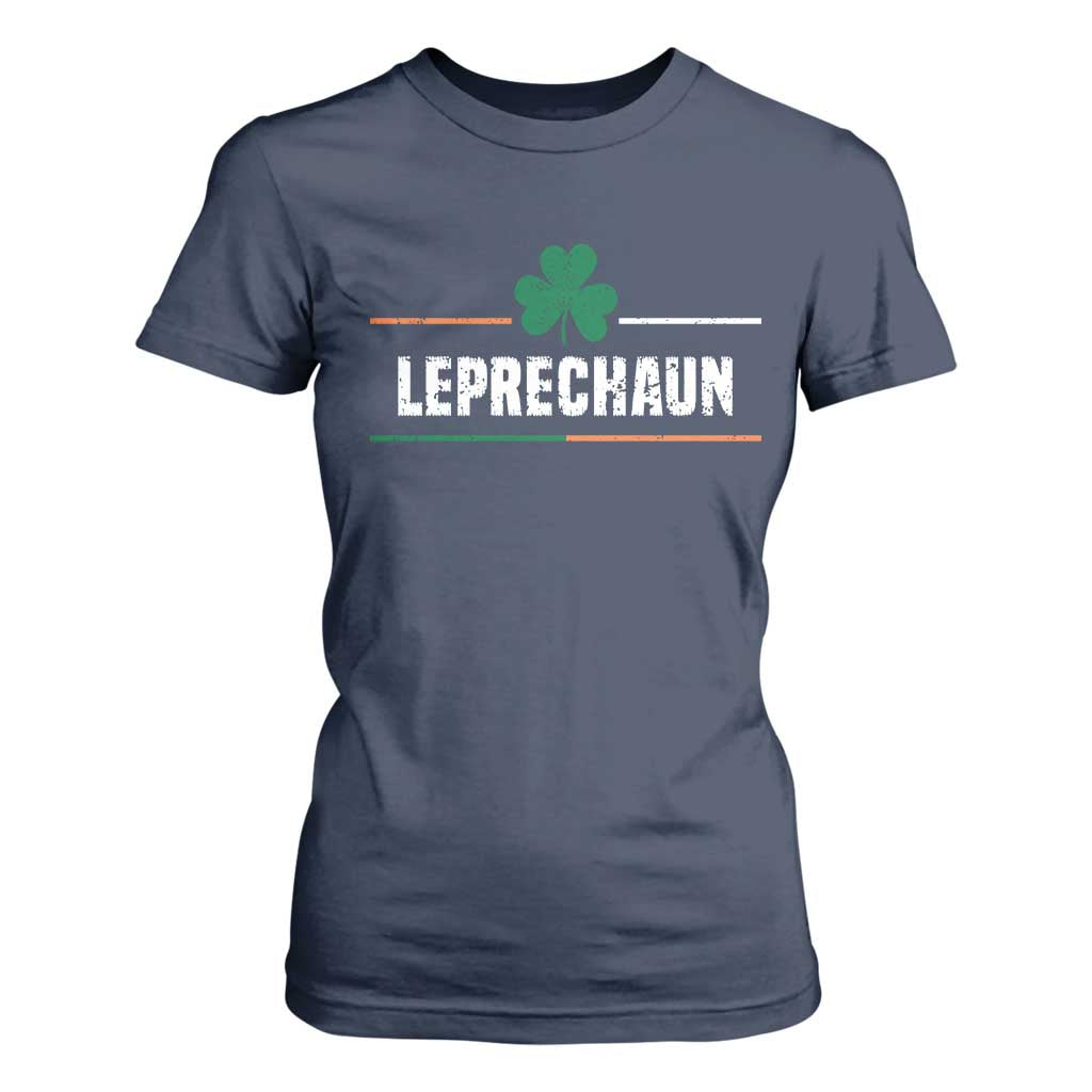 Funny St Patricks Day Matching T Shirt For Women Leprechaun Irish Shamrock TS02 Navy Print Your Wear