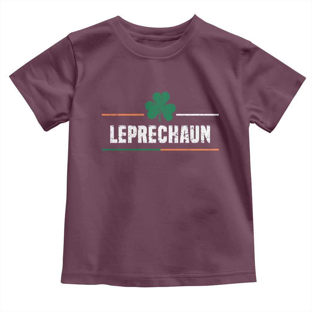 Funny St Patricks Day Matching Toddler T Shirt Leprechaun Irish Shamrock TS02 Maroon Print Your Wear