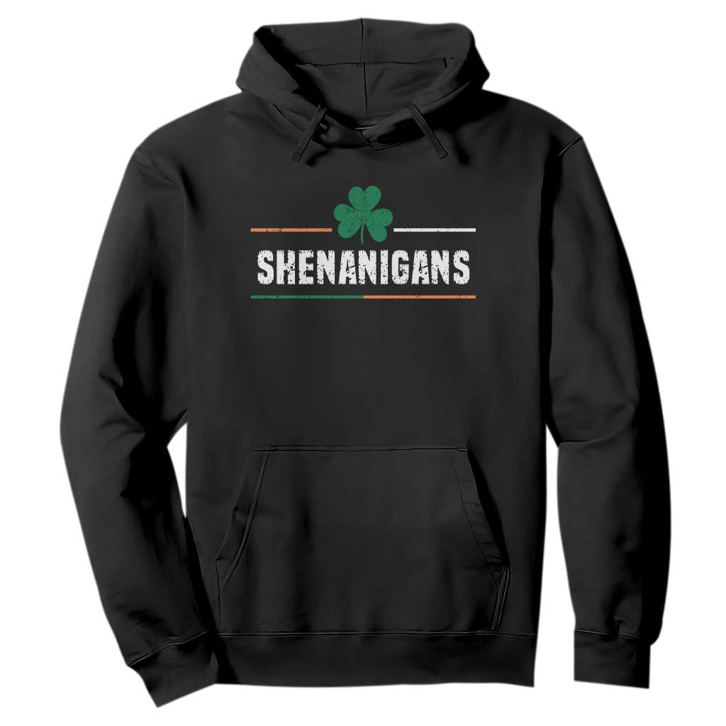 Funny St. Patricks Day Matching Hoodie Shenanigans Irish Shamrock TS02 Black Printyourwear
