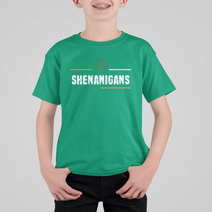 Funny St. Patricks Day Matching T Shirt For Kid Shenanigans Irish Shamrock TS02 Irish Green Printyourwear