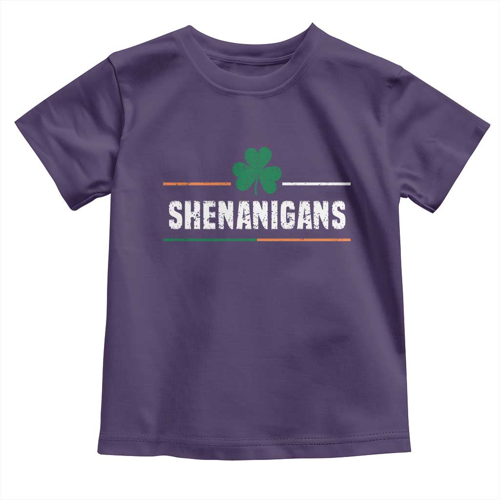 Funny St Patricks Day Matching Toddler T Shirt Shenanigans Irish Shamrock TS02 Purple Print Your Wear