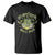 Funny St. Patricks Day T Shirt Shamrock 'N Roll Irish Music Rocking Skeleton Hand with Guitar TS02 Black Printyourwear