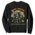 Irish Dancing Skeleton Sweatshirt Dead Inside But Feeling Lucky Drinking Beer St Patrick's Day TS02 Black Printyourwear