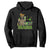 Irish Skeleton Mom Hoodie Lucky Mama Messy Bun Drinking Beer St Patrick's Day Mother's Day TS02 Black Printyourwear