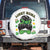 Funny St Patricks Day Spare Tire Cover Lucky Mama Messy Bun Mom TS02 No hole White Print Your Wear