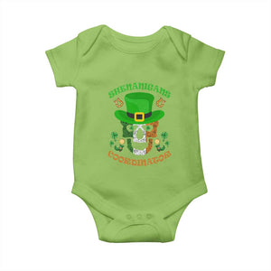 Irish Skull Baby Onesie Shenanigans Coordinator St Patrick's Day TS02 Lime Print Your Wear