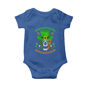Irish Skull Baby Onesie Shenanigans Coordinator St Patrick's Day TS02 Royal Blue Print Your Wear