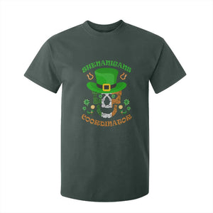 Irish Skull T Shirt For Kid Shenanigans Coordinator St Patrick's Day TS02 Dark Forest Green Print Your Wear