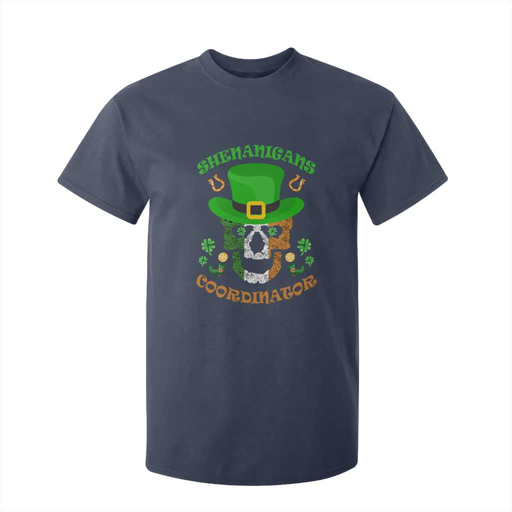 Irish Skull T Shirt For Kid Shenanigans Coordinator St Patrick's Day TS02 Navy Print Your Wear
