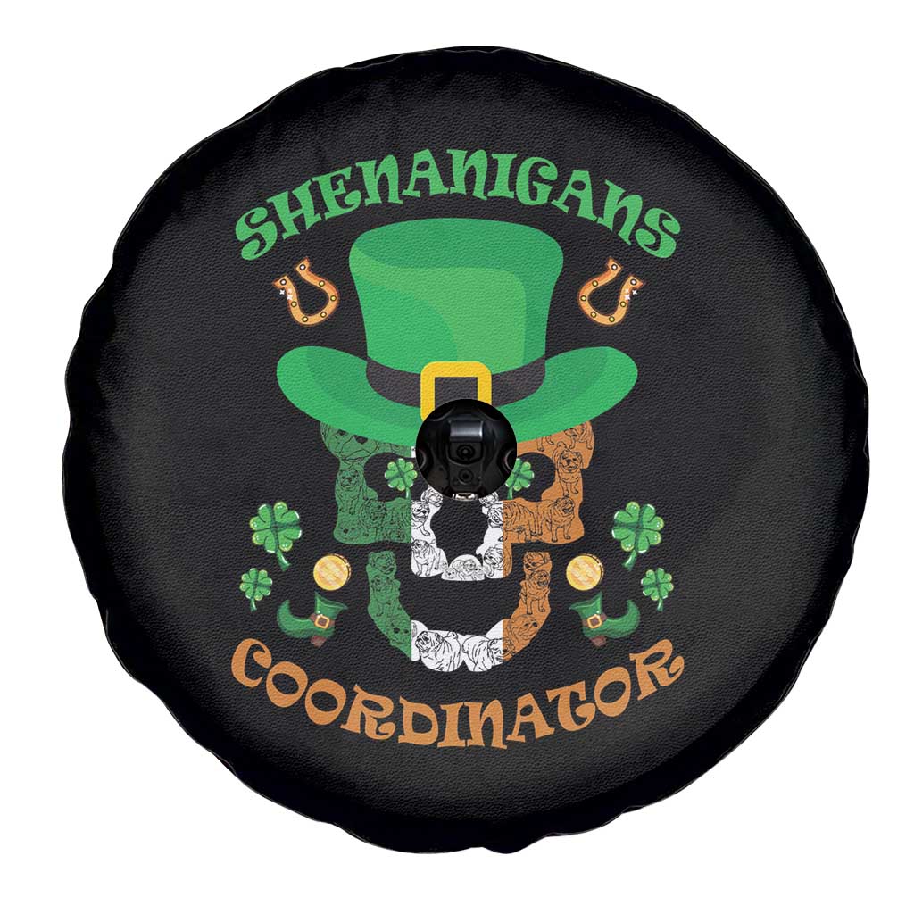 Irish Skull Spare Tire Cover Shenanigans Coordinator St Patrick's Day TS02 Print Your Wear