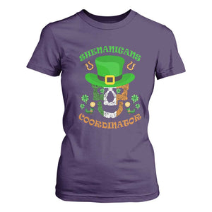 Irish Skull T Shirt For Women Shenanigans Coordinator St Patrick's Day TS02 Purple Print Your Wear